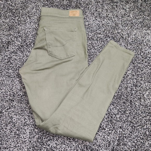 Levi Strauss Gold Label Women's Totally Shaping Pull-on Skinny Jeans Green Sz 31 - Picture 7 of 12